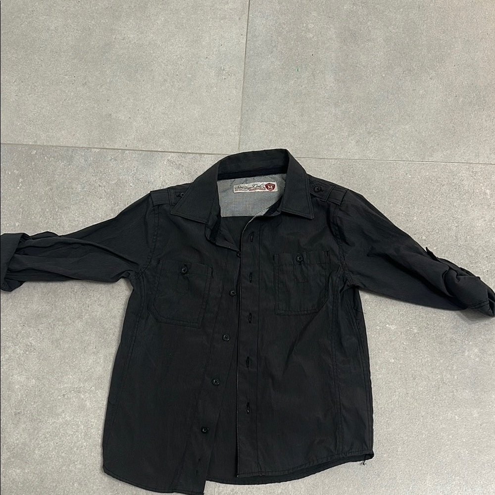 Sovereign Code Black Button Down Shirt Classic Cotton